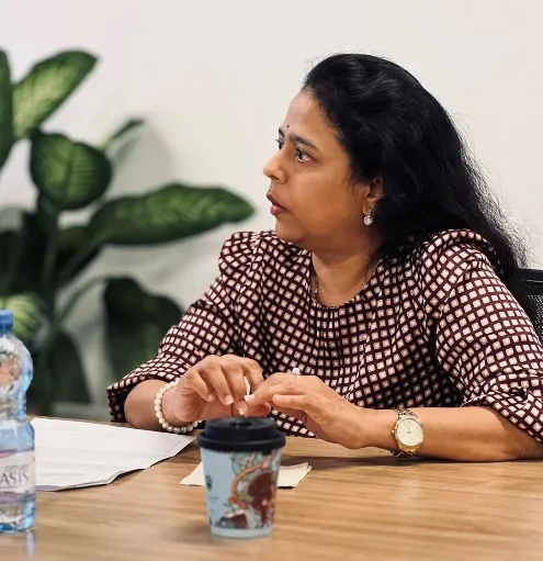 Dr. Mythili Kolluru speaking